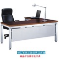 高級 辦公桌 鋁合金方柱桌腳 CKA-9045E 側桌 胡桃木紋 /張