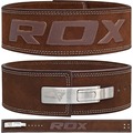 RDX0640【線上體育】RDX 舉重腰帶 專業快扣 棕色 皮革