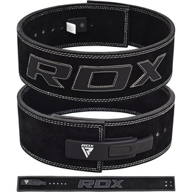RDX0650【線上體育】RDX 舉重腰帶 專業快扣 黑 皮革 WBL-4LB