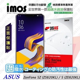 【預購】華碩 ASUS ZenFone 5(ZE620KL) / 5Z(ZS620KL) iMOS 3SAS 【正面】防潑水 防指紋 疏油疏水 螢幕保護貼【容毅】