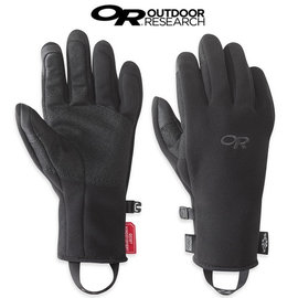 [登山屋]Outdoor Research WINDSTOPPER 防風刷毛保暖觸控手套 女OR244884-0001黑