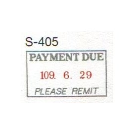 【1768購物網】S-405 新力牌日期章 民國(歐文)/西元/英文 (回墨印)- PAYMENT DUE (SHINY 雙色翻轉章) 隨貨附發票