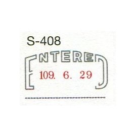【1768購物網】S-408 新力牌日期章 民國(歐文)/西元/英文 (回墨印)-ENTERED (SHINY 雙色翻轉章) 隨貨附發票