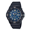 CASIO WATCH 卡西歐魅力潛水潮流風格型男深藍面米黃字石英腕錶 型號：MRW-200H-2B3【神梭鐘錶】