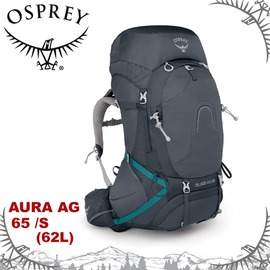 【OSPREY 美國 AURA AG 65 女款 S《聖潔灰》62L】登山包/自助旅行/雙肩背包/行李背包