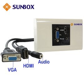 影音面板插座HDMI+VGA+AUDIO (WP-HVAC) - PChome 商店街