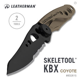 Leatherman SKELETOOL KBX 狼棕款半齒半刃折刀 -#LE SKELETOOL KBX-COYOTE(832615)