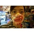 發光派對屋(西門中華店)@搞笑流鼻血被打半臉乳膠面具