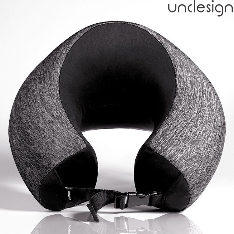 Unclesign UNO®-Rough 頸枕/旅行枕/記憶頸枕/多功能U型枕 UC1902 礦石黑