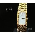 【摩利精品】FENDI 包金石英手鍊錶*真品* 低價特賣