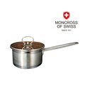 【瑞士MONCROSS】304不鏽鋼琥珀奶鍋組16cm(附蓋)