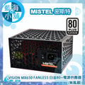 MISTEL 密斯特 VISION MX650 FANLESS 白金80PLUS電源供應器(無風扇)