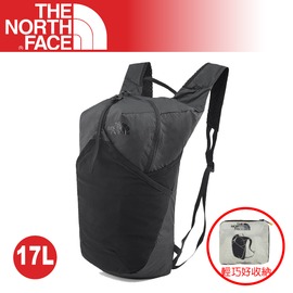 【The North Face 17L 輕量多功能CORDURA背包《黑》】3KWR/Flyweight pack/雙肩休閒背包/隨行包/輕質耐用
