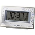 日本 Rhythm 麗聲 冰雪奇緣數位時鐘 大字幕多功能數位時鐘 溫度濕度鬧鐘時鐘背光 可愛 愛莎 ELSA