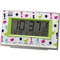 日本 Rhythm 麗聲 玩具總動員 數位時鐘 大字幕多功能數位時鐘 溫度濕度鬧鐘時鐘背光 可愛 胡迪 巴斯光年