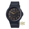 【天龜 】CASIO 簡約時尚 大錶徑錶款 黑x金 MW-240-1B2