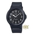 【天龜 】CASIO 簡約時尚 大錶徑錶款 黑x白 MW-240-1B