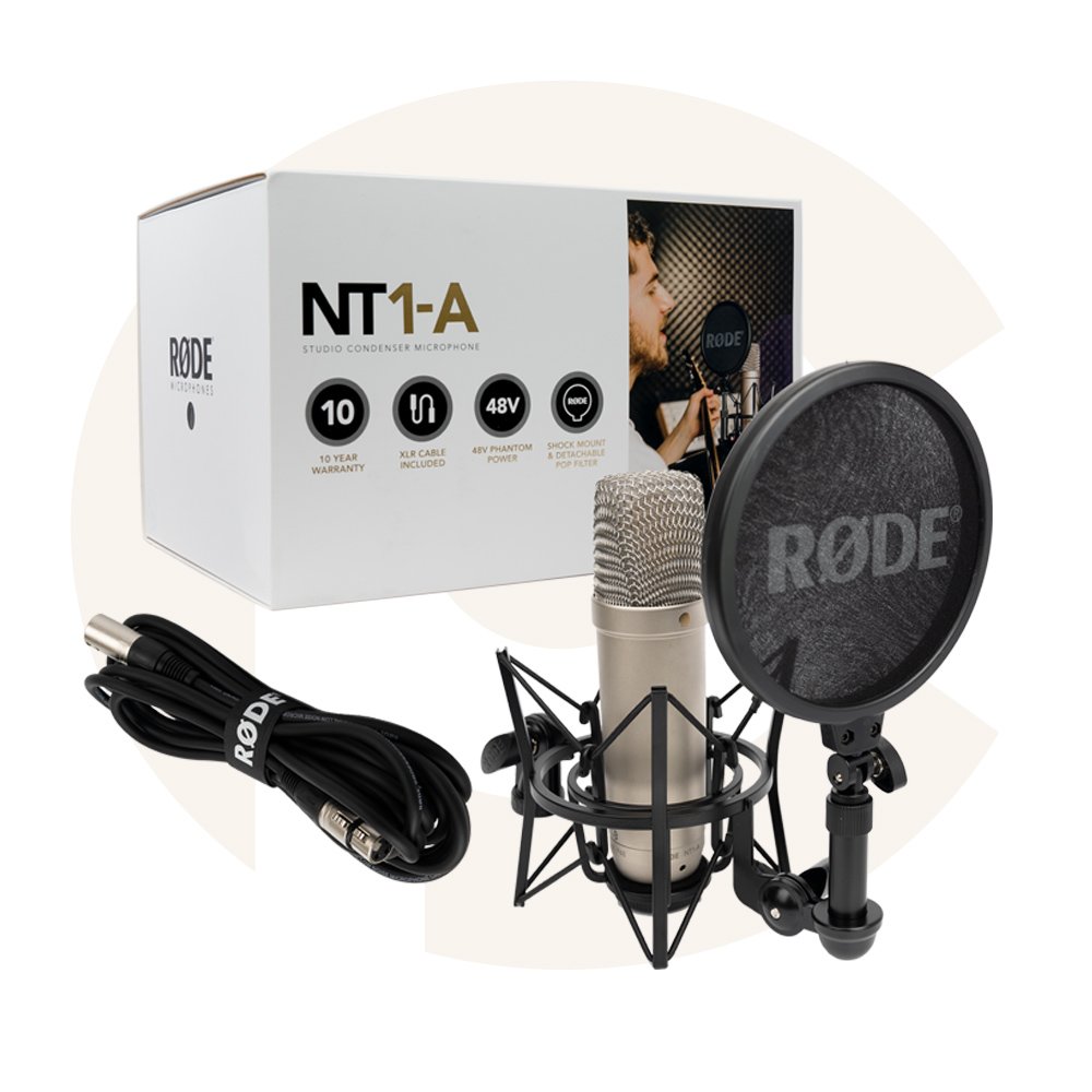 ◎相機專家◎ Rode NT1-A 錄音室電容式麥克風套組 含避震架 防噴罩 心形指向 大振膜 錄音 公司貨