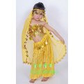 幼兒印度舞服/兒童新疆舞蹈服/西域天使舞蹈服裝/黃色肚皮舞服裝