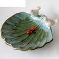 清倉四折 工藝品水仙花盆 果盤 陶瓷鳥創意窯變設計創意擺件 果盤