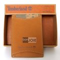 ::bonJOIE:: 美國進口 新款 Timberland 名片夾 (金色 經典磨砂麂皮)(附原廠盒裝) 卡片夾 悠遊卡夾 證件套 實物拍攝