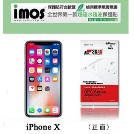 【預購】APPLE iPhone X(5.8) 正面 iMOS 3SAS 防潑水 防指紋 疏油疏水 螢幕保護貼【容毅】