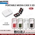 【數位達人】HAKUBA PORTABLE MEDIA CASE S SD 四片裝 記憶卡盒 記憶卡收納盒 SD卡保護盒