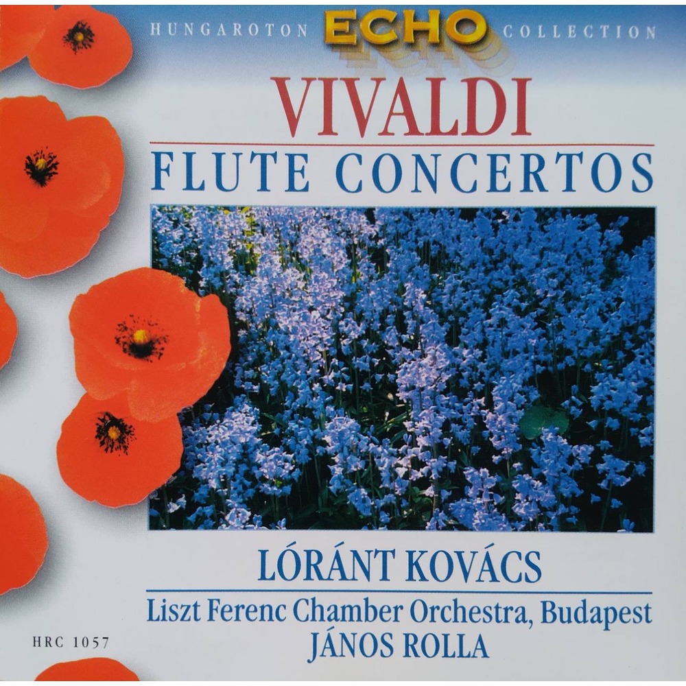 Hungaroton HRC1057 韋瓦弟六首長笛協奏曲 Vivaldi Flute Concerto Op10 RV433 RV439 RV428 RV435 RV434 RV437 (1CD)