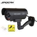 Saqicam 閃爍LED 戶外防水 新款槍型仿真監視器 假攝影機 假監視器 室內室外通用 100%高逼真 送貼紙
