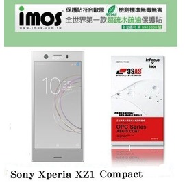 【現貨】Sony Xperia XZ1 Compact iMOS 3SAS 防潑水 防指紋 疏油疏水 螢幕保護貼【現貨】