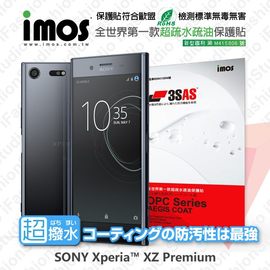 【預購】Sony Xperia XZ Premium iMOS 3SAS 防潑水 防指紋 疏油疏水 螢幕保護貼【容毅】