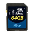 【亞洲數位商城】Wise SDHC UHS-I 64GB記憶卡 SD1-64U3