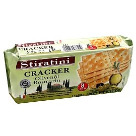 義大利Stiratini橄欖油迷迭香蘇打餅250g袋裝，24小時天然酵母發酵，無氫化植物油，無人工色素、香料及防腐劑