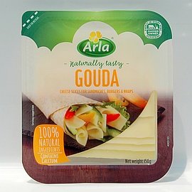 ARLA高達天然乳酪片150G盒裝，GOUDA。100%天然乳酪，丹麥原裝進口，起士起司cheese乳酪 起士效期請見商品頁IDUNN