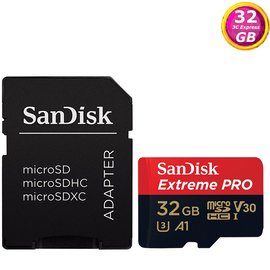 SanDisk 32GB 32G microSDHC【Extreme Pro 100MB/s】microSD micro TF SD SDHC UHS-I U3 4K V30 C10 A1 SDSQXCG-032G 手機 記憶卡