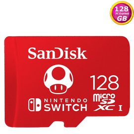 SanDisk 128GB 128G microSDXC【[Nintendo SWITCH】microSD micro TF SD SDXC 100MB/s U3 SDSQXAO-128G 任天堂 記憶卡