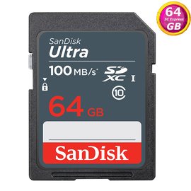 SanDisk 64GB 64G SDXC【100MB/s】Ultra SD SDHC UHS-I UHS C10 Class 10 SDSDUNR-064G 原廠包裝 相機 記憶卡