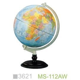 【1768購物網】MS-112AW Fucashun 12吋地球儀(木座) (萬事捷MBS 3621)