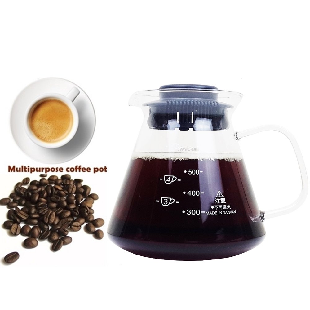 【SYG台玻】耐熱玻璃咖啡壺600mlx1(玻璃握把)／沖泡壺／泡茶壺