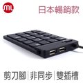 【morelife】超薄USB數字鍵盤-黑SKP-7120H2K