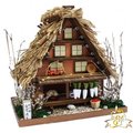 日本DIY模型屋(袖珍屋、娃娃屋)材料包-白川鄉合掌建築#8611