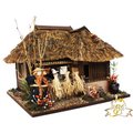 日本DIY模型屋(袖珍屋、娃娃屋)材料包-遠野山坡地的老茅舍#8618