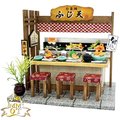 日本DIY模型屋(袖珍屋、娃娃屋)材料包-和風甜不辣屋#8857