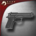 龍裕塑鋼 黑色BERETTA貝瑞塔US-9mm塑膠槍/M9/1:1真實比例/訓練用槍/安全玩具/生存遊戲/奪槍練習