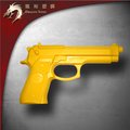 龍裕塑鋼 黃色BERETTA貝瑞塔US-9mm玩具槍/M9/無法發射子彈/訓練用/非金屬/生存遊戲/無彈夾/武術練習安全