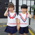 SU004天姿訂製款夏季校服運動服短袖韓版幼兒園團體製服純棉小學班服合唱團演出套裝