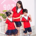 SU006天姿訂製款夏季校服運動服短袖韓版幼兒園團體製服純棉小學班服合唱團演出套裝SU006