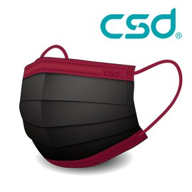 中衛 csd 醫療 口罩 玩色系列 黑紅 2盒 30片/盒