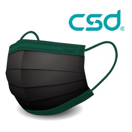 中衛 csd 醫療 口罩 玩色系列 黑綠 2盒 30片/盒