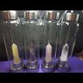 粉水晶柱能量水瓶